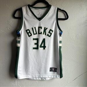Giannis Antetokounmpo Bucks #34 Kids Jersey Youth Medium NBA Fanatics Sz M